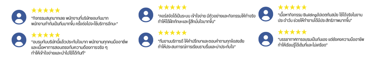 รีวิวลูกค้า บีดับบลิวเทรนนิ่ง